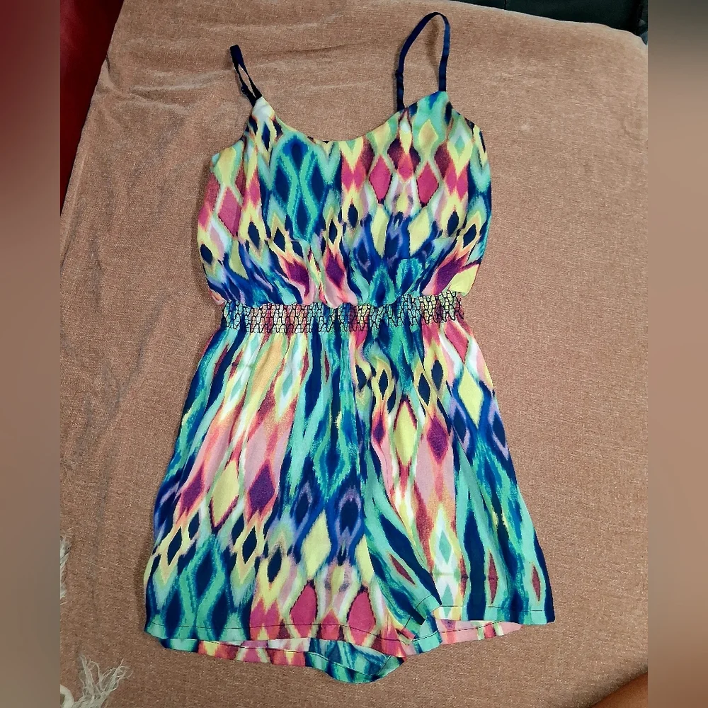 Maurices Multicolor Patterned Romper - Picture 7 of 11